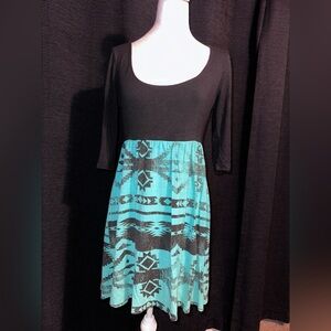 Fascination (can be worn by itself, or as a tunic). 3/4 sleeve